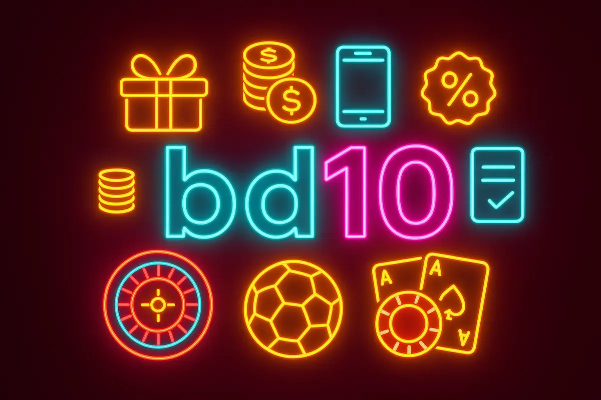 bd10 (BD Bd10 Games) bonuses পেজের জন্য উপহার বাক্স, কয়েন ও মোবাইল স্ক্রিনে অফারের তালিকা